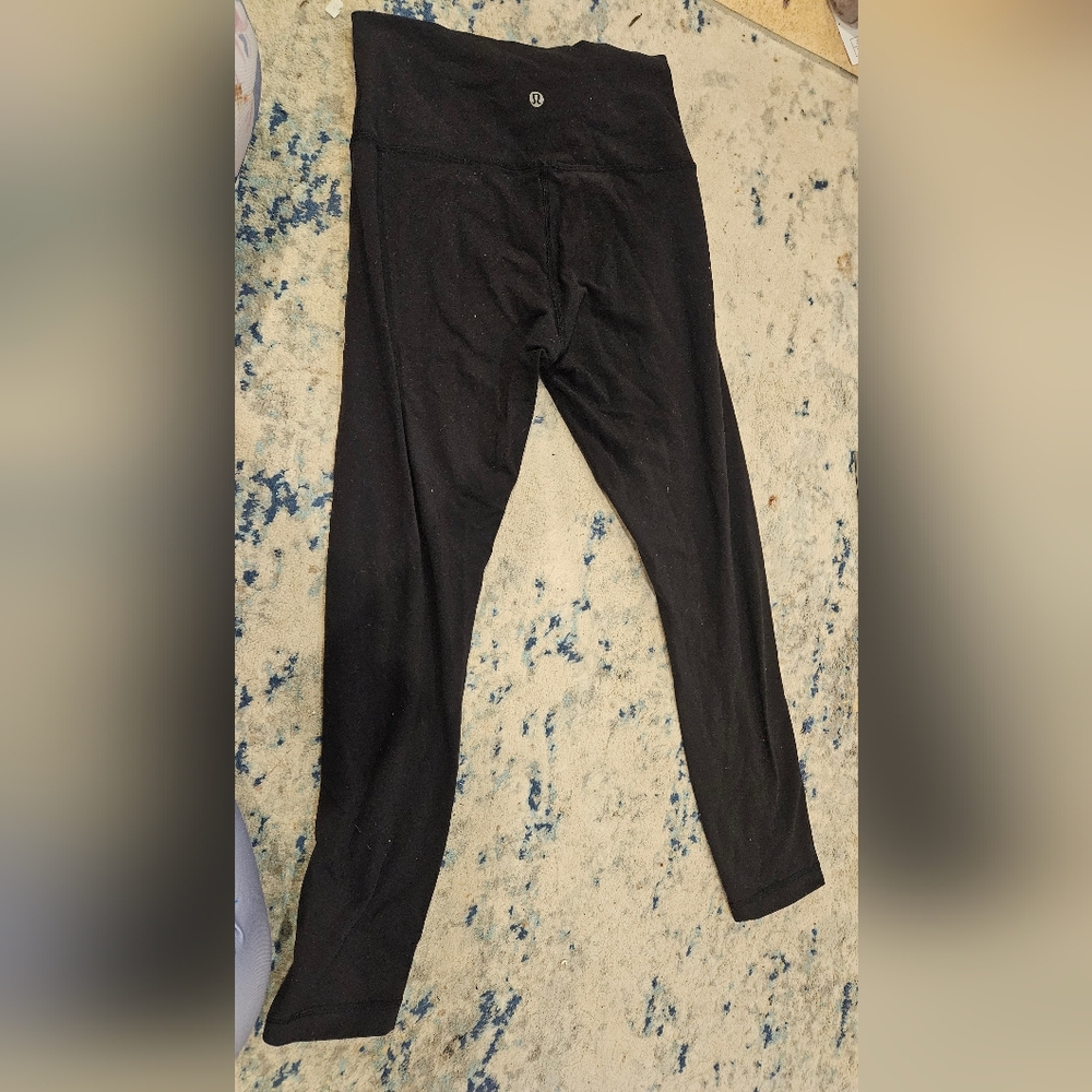 Black Lululemon Leggings Size 6